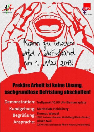 Einladungsflyer 1. Mai 2013